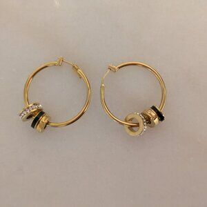 Coach hoops earrings
